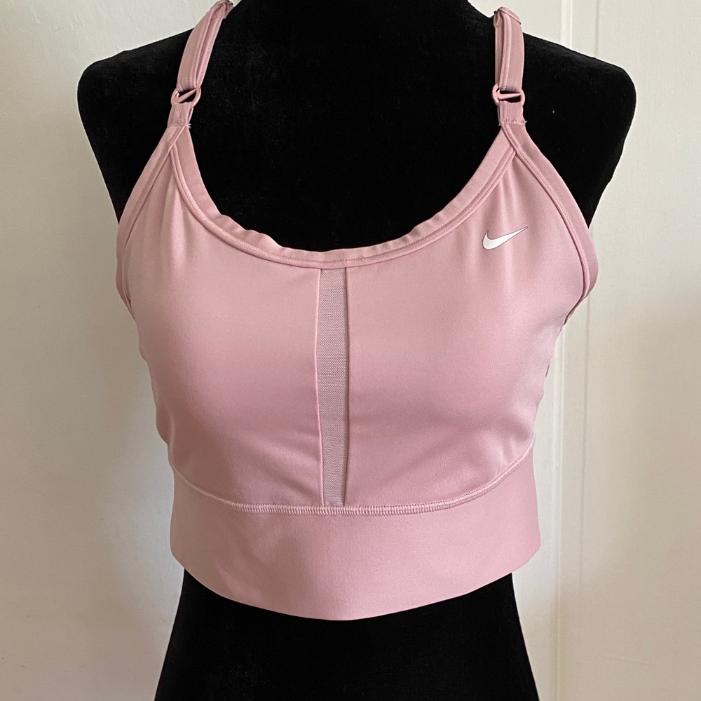 Nike Dri-fit Blush Pink Sports Bra. Size L